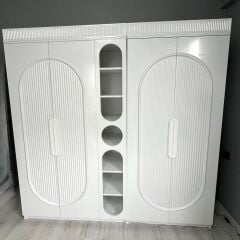 Hera 4 Kapılı Kitaplıklı Dolap